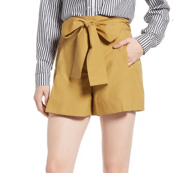 J. Crew Pants - ⬇️J Crew Cotton Poplin Tie Waist Shorts NWT Sz 6